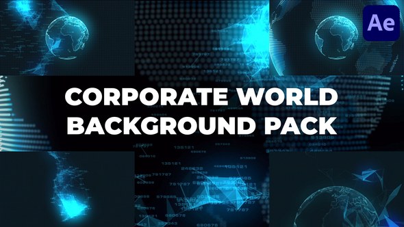 Videohive Corporate World Background Pack for After Effects Elements template preview