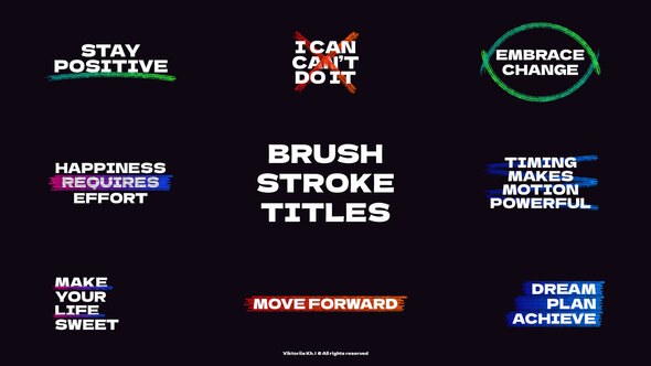 Videohive Brush Stroke Titles | After Effects Titles template preview