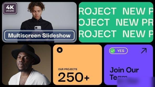 Videohive Multiscreen Slideshow Stunning Openers template preview