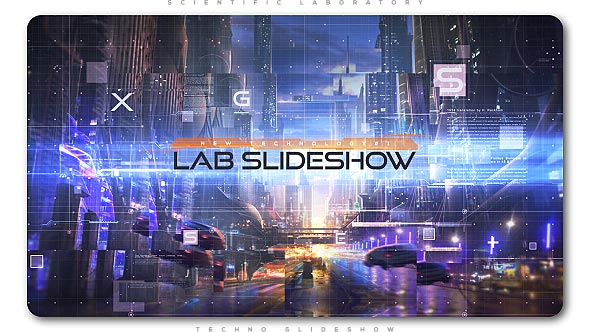 Videohive Scientific Laboratory Techno Slideshow Openers template preview