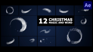Videohive Christmas Magic And Wind for After Effects Elements template preview