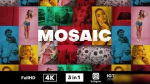 Videohive Mosaic Fast Intro 30930486 Openers template preview