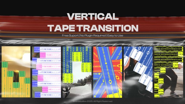 Videohive Tape Transition Elements template preview
