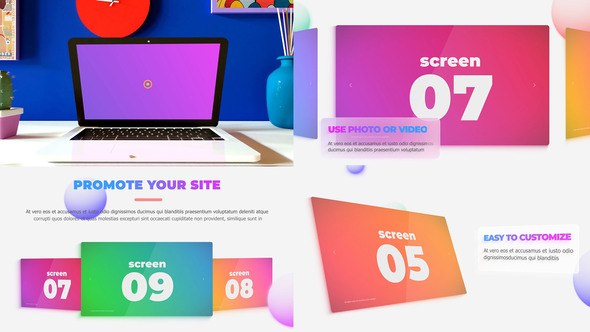 Videohive Colorful Web Promo Product Promo template preview