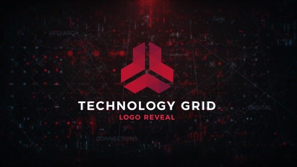 Videohive Technology Grid Logo Logo Stings template preview