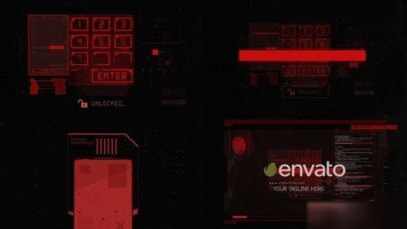 Videohive Scanning Logo Openers template preview