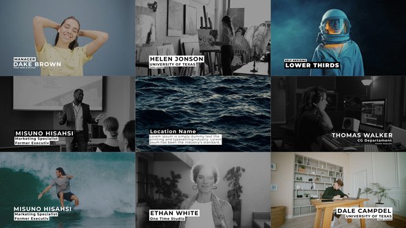 Videohive Auto-Resize Lower Thirds | AE Titles template preview