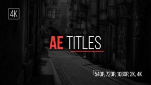 AE Titles Video Displays template preview