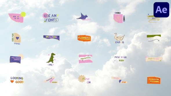 Videohive Torn Paper Titles for After Effects Titles template preview