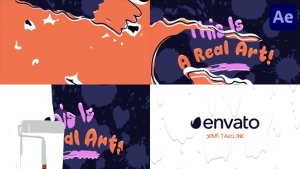 Videohive Painting Logo for After Effects 50668054 Logo Stings template preview