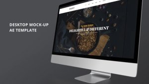 Minimalistic Desktop Promo Video Displays template preview