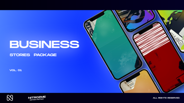 Videohive Business Stories Vol. 01 Video Displays template preview