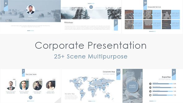 Videohive Corporate Presentation 21527227 Video Displays template preview