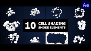 Videohive Cell Shading Smoke | After Effects Elements template preview