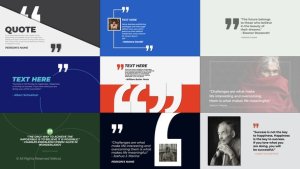Quotes Text | MOGRT (PP) Premiere Pro template preview