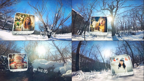 Videohive Winter Slide Openers template preview