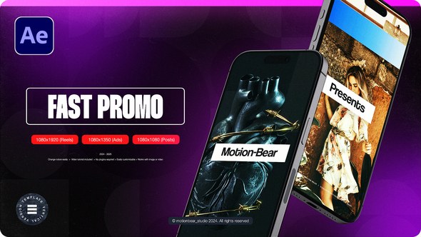 Videohive Vertical Fast Promo Product Promo template preview