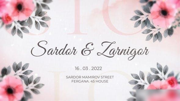 Videohive Wedding Invitation Intro || Wedding Intro || 2022 Openers template preview