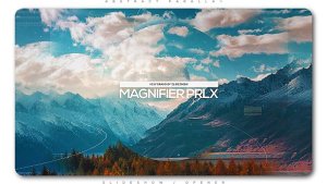 Magnifier Parallax Slideshow Video Displays template preview