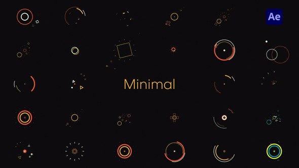 Videohive Minimal Shapes Elements template preview