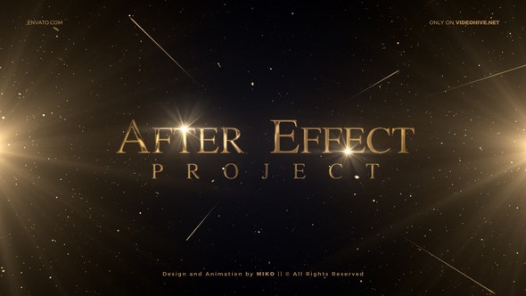 Videohive Awards Titles Gold Titles template preview