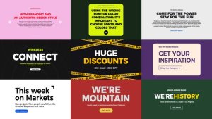 Videohive Ads Brands Package Titles template preview
