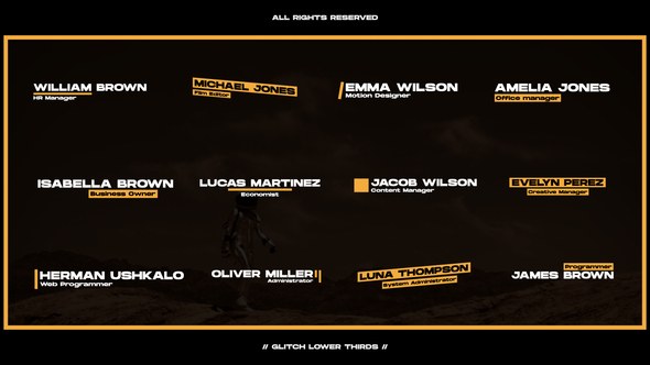 Videohive Glitch Lower Thirds | After Effects 49912473 Titles template preview