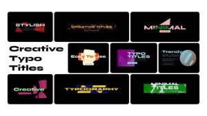 Videohive Creative Typo Titles Titles template preview