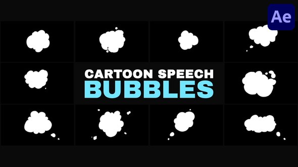 Videohive Cartoon Speech Bubbles | After Effects 54336234 Openers template preview