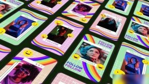 Videohive Latest Funky Instagram Frame After Effects Template Elements template preview