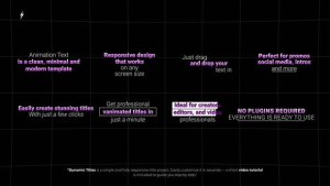 Videohive Dynamic Titles  AE Titles template preview