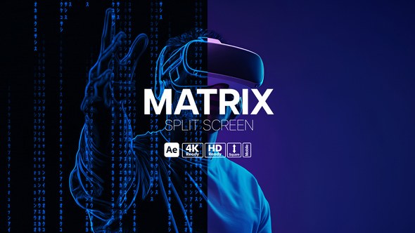 Videohive Matrix Split Screen Elements template preview