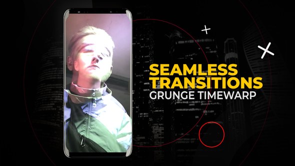 Videohive Vertical Grunge Timewarp Transitions | After Effects Elements template preview
