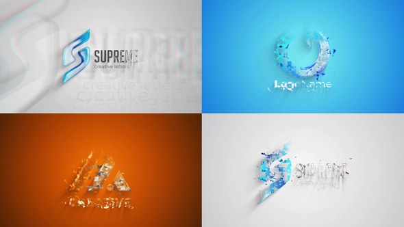 Videohive Pixelated Logo Reveal Logo Stings template preview