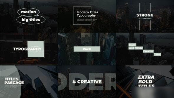 Videohive Big Titles 1.0 | After Effects 53062871 Titles template preview