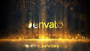 Videohive Golden Particles Glitter Logo Logo Stings template preview