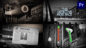 The Noir Pack for Premiere Pro Premiere Pro template preview