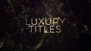 Luxury Gold Titles Video Displays template preview