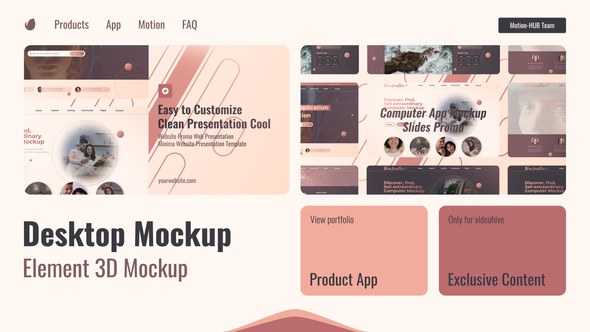 Videohive Website Screen Mockup Product Promo template preview