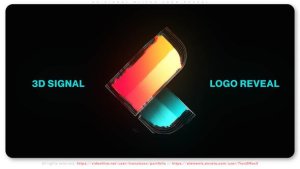Videohive 3D Signal Glitch Logo Reveal Logo Stings template preview