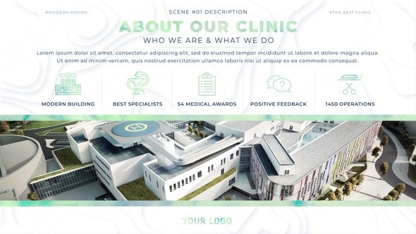 Videohive Medical Minimal Displays Video Displays template preview