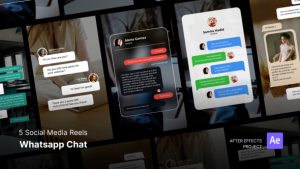 Videohive Social Media Reels - Whats App Chat After Effects Project Files Product Promo template preview
