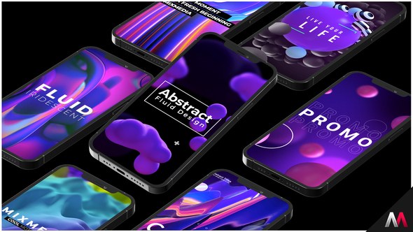 Videohive Abstract Titles | Mobile Titles template preview