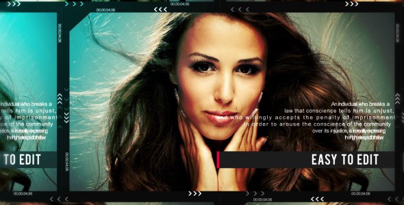 Videohive Sliding Slides Video Displays template preview
