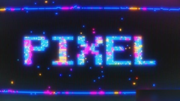 Videohive Pixel Logo & Title Opener Logo Stings template preview