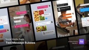 Videohive Reels - Text Message Bubble After Effects Project Files Product Promo template preview