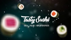 Videohive Tasty Sushi Product Promo template preview