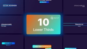 Videohive Lower Thirds Vol. 01 Elements template preview