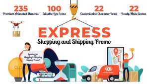 Videohive Express Shopping & Shipping Promo Product Promo template preview