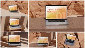 Videohive Laptop Screen Mockup 59945556 Product Promo template preview